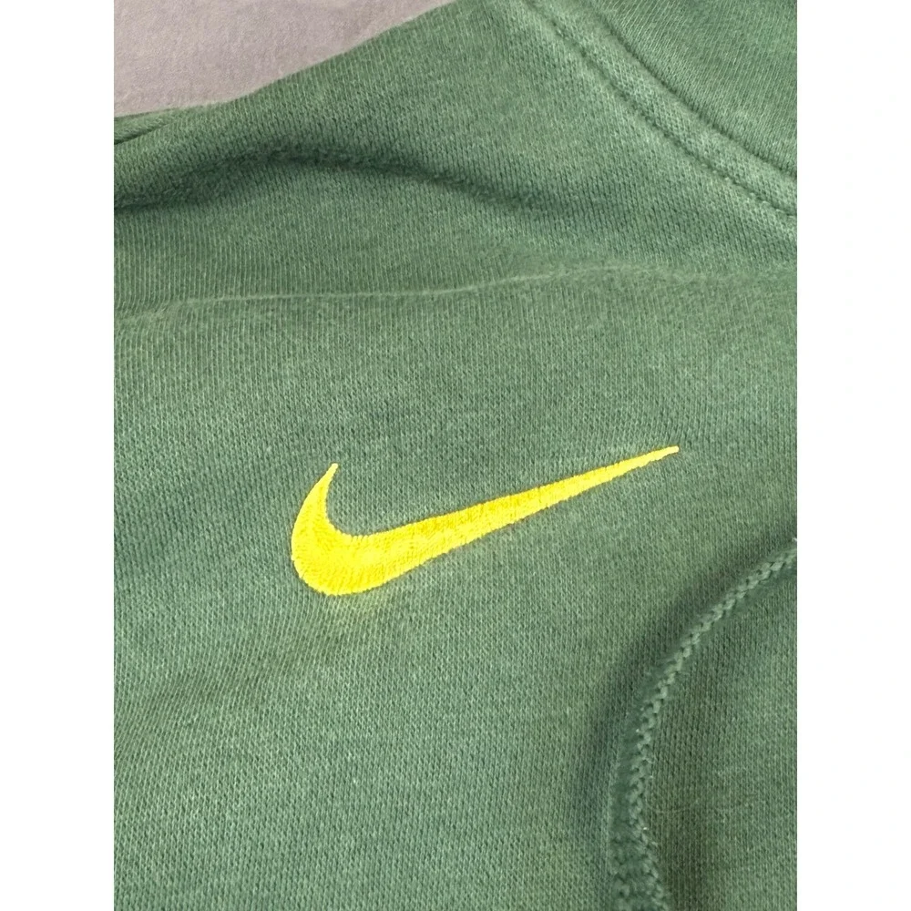 Nike WNBA Hoodie Mens Large Green‎ Yellow Basketball Graphic Pullover Sweatshirt